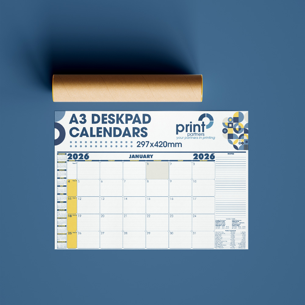 A3 Desk Pad Calendars - Pretoria, Johhannesburg South Africa A3 Deskpads - Image 1