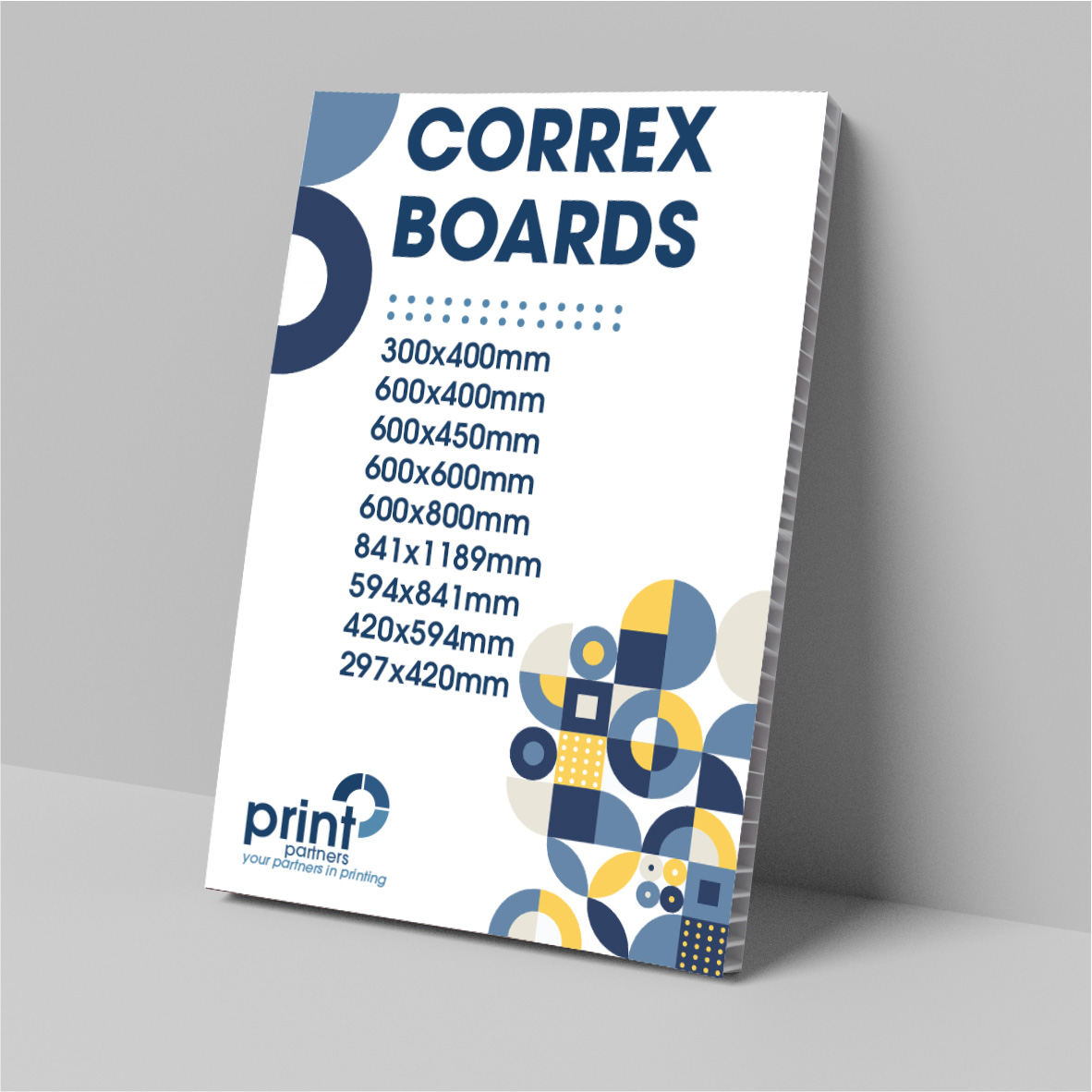 Correx Board Printing - Pretoria, Johhannesburg South Africa A2 Correx x 8 - Image 1